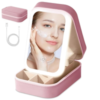 Calvren™ Premium Portable LED Makeup Box With Illuminating Mirror
