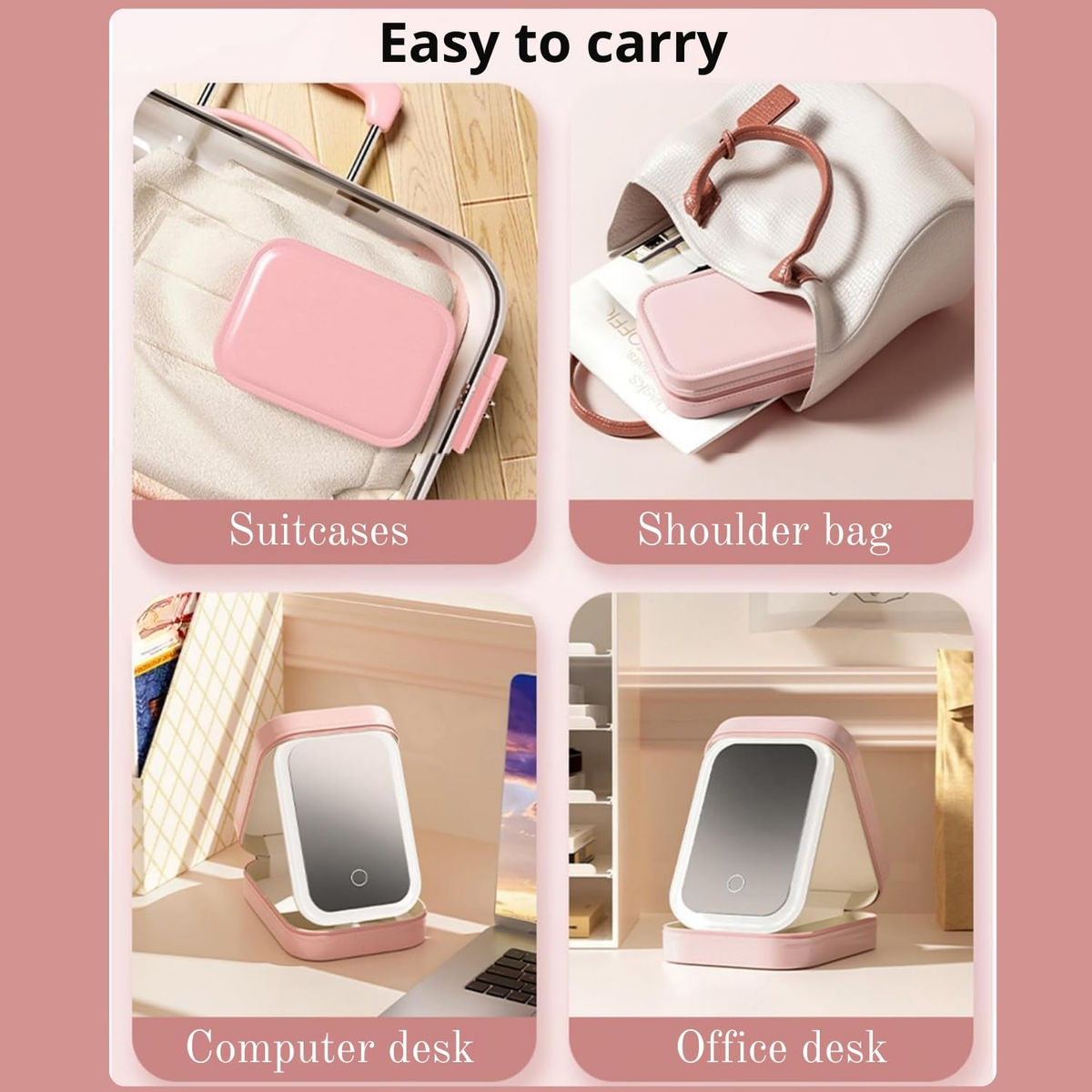 Calvren™ Premium Portable LED Makeup Box With Illuminating Mirror