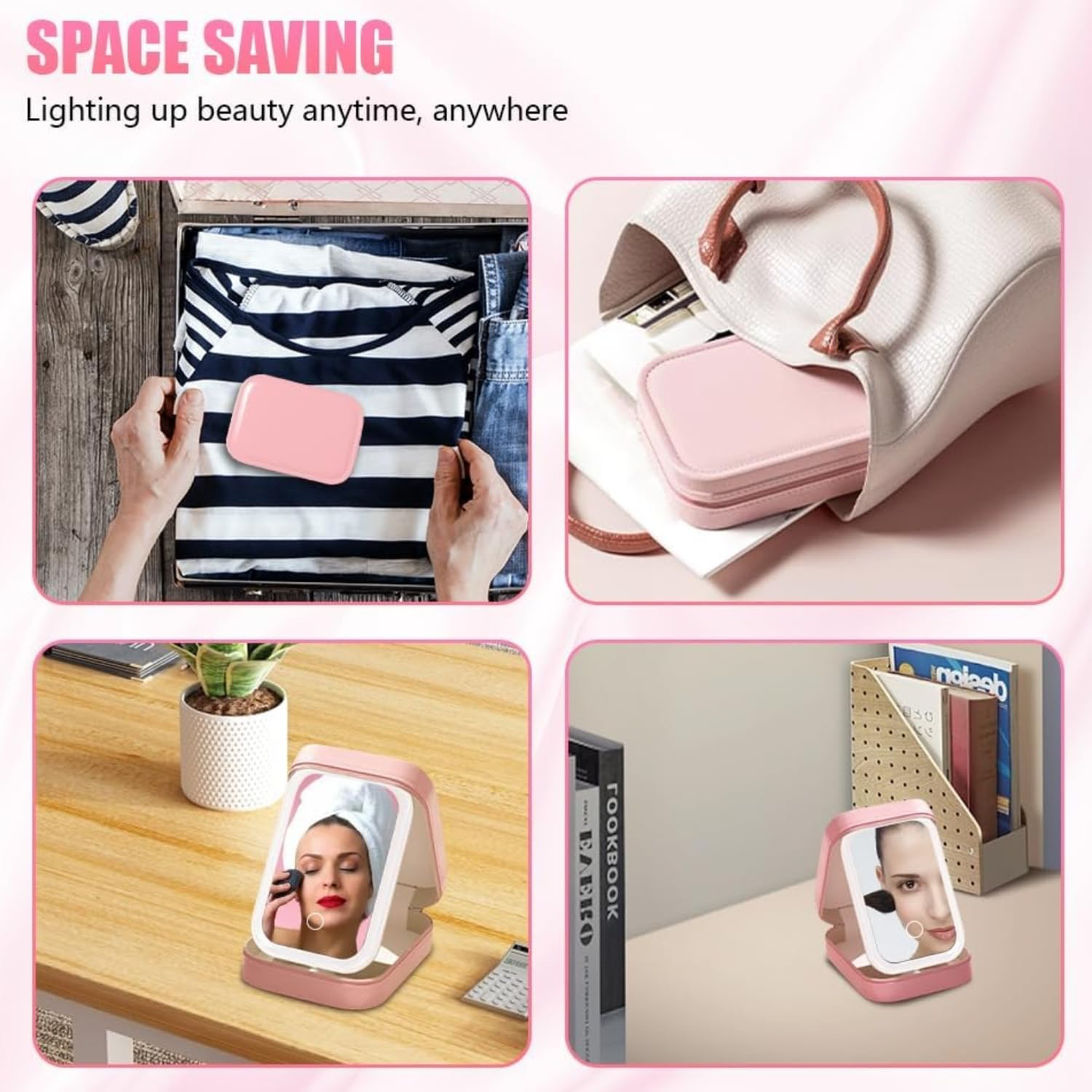 Calvren™ Premium Portable LED Makeup Box With Illuminating Mirror